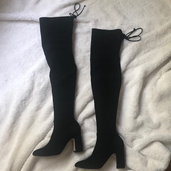 Stuart Weitzman Kristie 90 OTK Boots - Picture 1 of 11